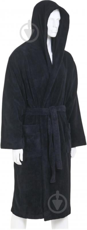 Халат Durutex Hooded р. 3XL чорний - фото 3 Халат Durutex Hooded р. 3XL чорний - фото 3