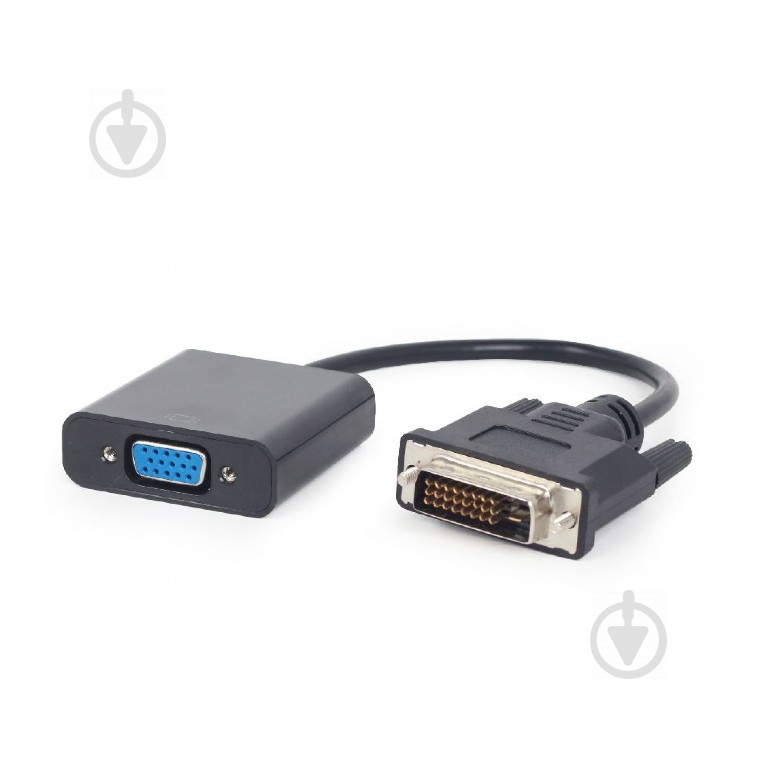 Адаптер Cablexpert 0,2 м черный (A-DVID-VGAF-01) DVI-D - VGA - фото 1