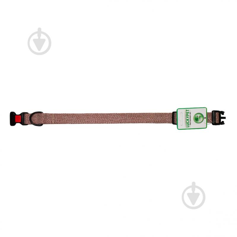 Нашийник Lucky Pet Milange одинарний з фастексом 25 мм (35-45) коричневий - фото 2 Нашийник Lucky Pet Milange одинарний з фастексом 25 мм (35-45) коричневий - фото 2