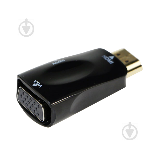 Адаптер Cablexpert черный (A-HDMI-VGA-02) преобразователь HDMI в VGA и стерео-аудио - фото 2