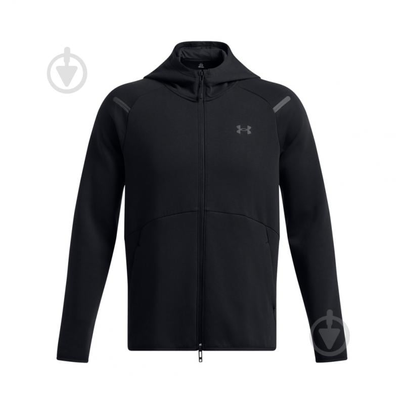 Худі Under Armour Unstoppable Flc FZ HD EU 1389352-001 р.L чорний - фото 5 Худі Under Armour Unstoppable Flc FZ HD EU 1389352-001 р.L чорний - фото 5