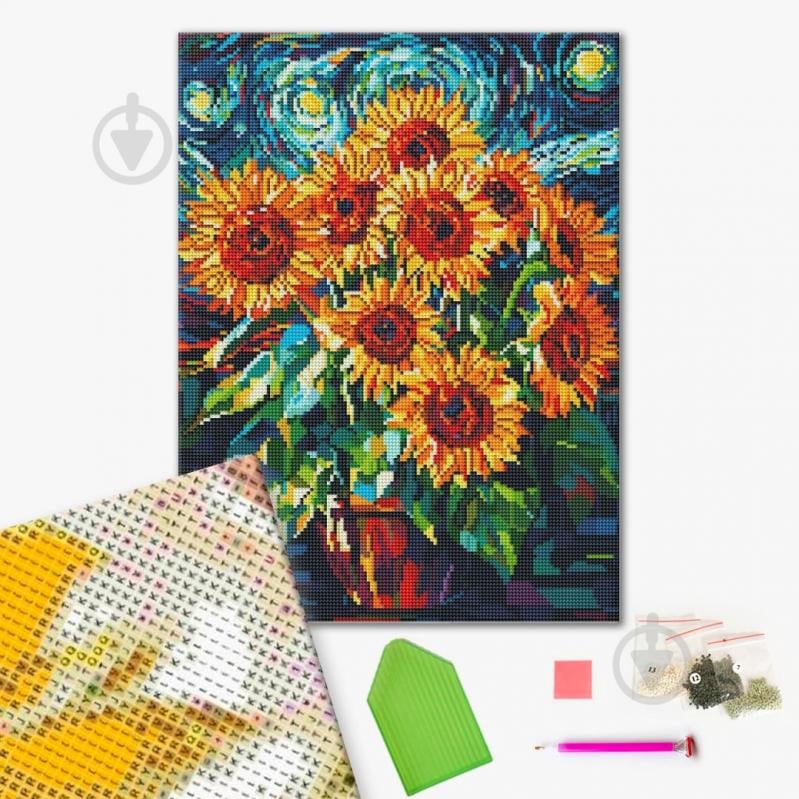 Алмазна мозаїка Соняшники 40х50 см Brushme - фото 1 Алмазна мозаїка Соняшники 40х50 см Brushme - фото 1