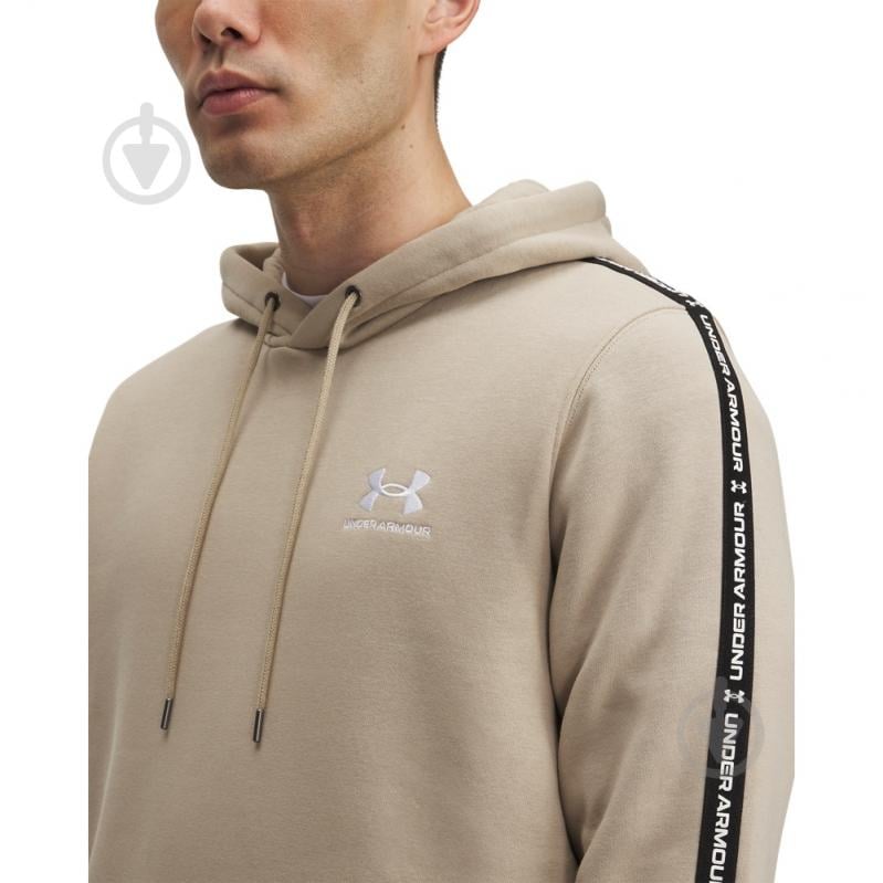 Худі Under Armour Icon Fleece HD Taping 1389356-299 р.M бежевий - фото 3 Худі Under Armour Icon Fleece HD Taping 1389356-299 р.M бежевий - фото 3