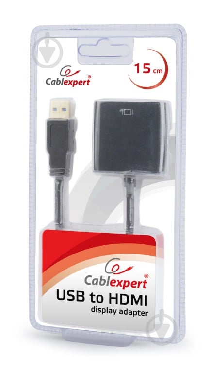 Перехідник Cablexpert 0,15 м (A-USB3-HDMI-02) USB на HDMI - фото 4