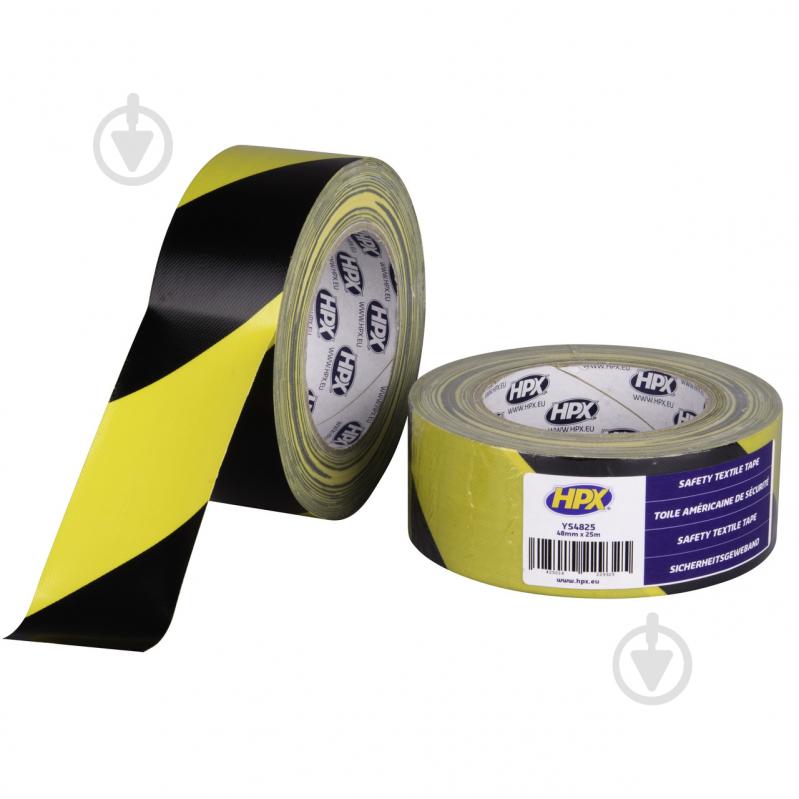 Стрічка сигнальна HPX Safety Textile Tape YS4825 25 м - фото 1