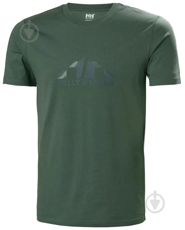 Футболка Helly Hansen NORD GRAPHIC T-SHIRT 62978-476 р.L зелений - фото 5