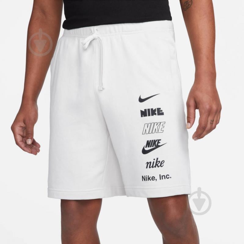 Шорти Nike CLUB+ FT SHORT MLOGO FB8830-030 р. L бежевий - фото 3