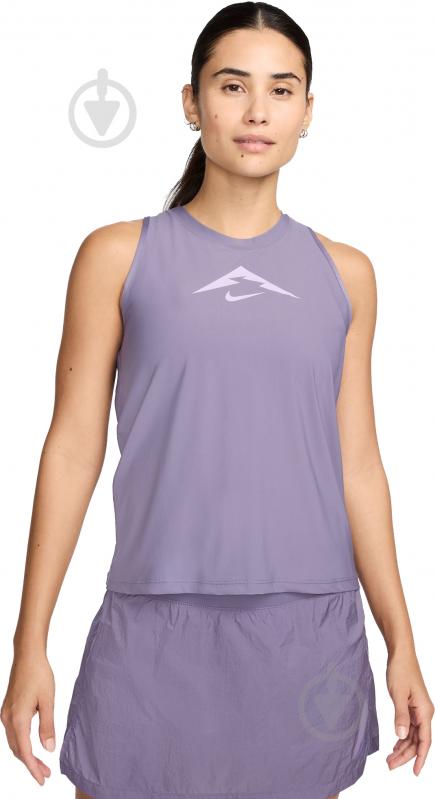 Майка Nike W NK TRAIL DF GRX TANK FV3782-509 р.XS фиолетовый - фото 1