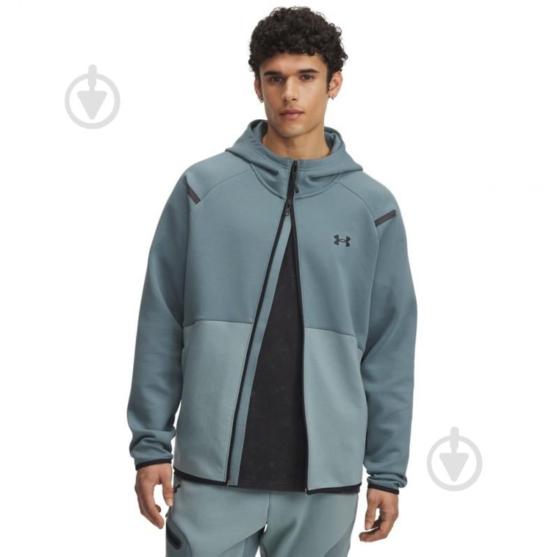 Худи Under Armour Unstoppable Flc FZ HD EU 1389352-587 р.S зеленый - фото 1 Худи Under Armour Unstoppable Flc FZ HD EU 1389352-587 р.S зеленый - фото 1