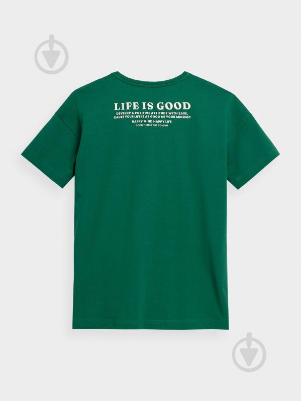 Футболка Outhorn OTHSS23TTSHF417-40S р.L зеленый - фото 6 Футболка Outhorn OTHSS23TTSHF417-40S р.L зеленый - фото 6