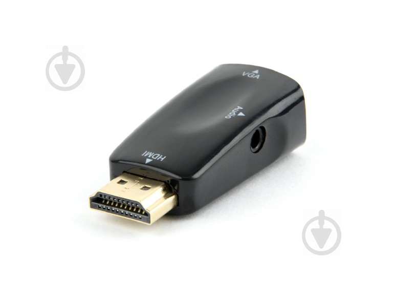 Адаптер Cablexpert 0,45 м черный (AB-HDMI-VGA-02) преобразователь HDMI в VGA и стерео-аудио - фото 2