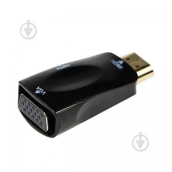 Адаптер Cablexpert 0,45 м черный (AB-HDMI-VGA-02) преобразователь HDMI в VGA и стерео-аудио - фото 3