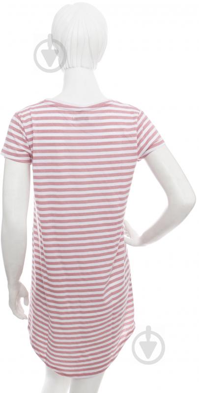 Ночная рубашка Pink stripe р. XL бело-розовый - фото 3