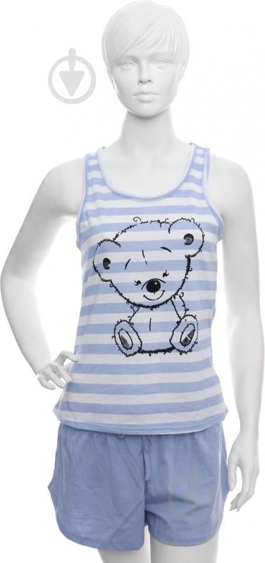 Пижама женская Bear р. S голубой - фото 1
