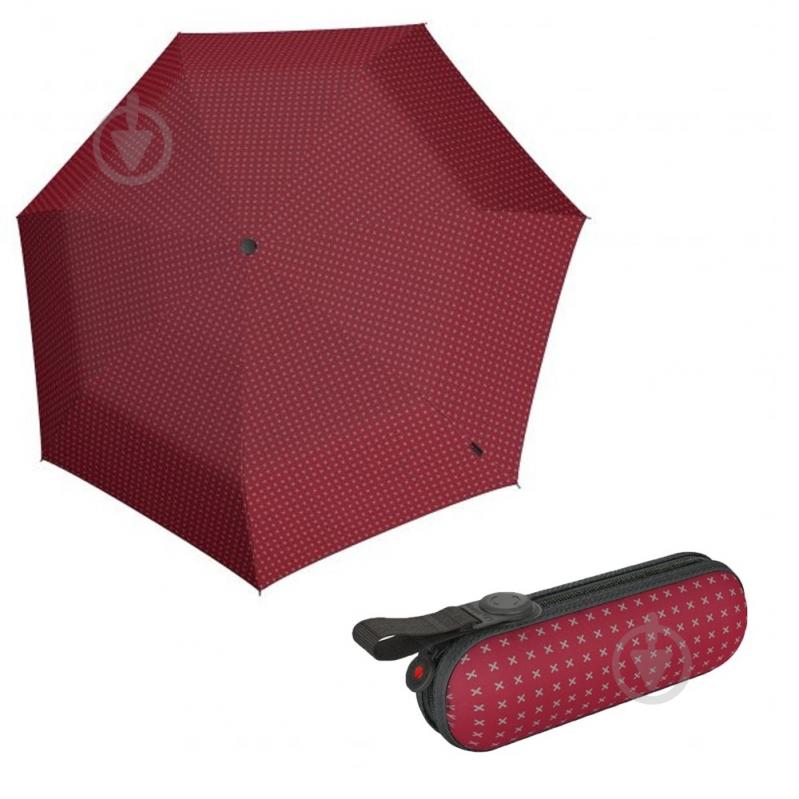 Зонт Knirps Kn95 6010 8482 X1 Manual 2cross red ecorepel - фото 1
