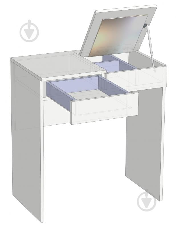 Столик туалетний Lion Токіо 770x700x420 мм 700х770х420 мм німфея альба / німфея альба - фото 2