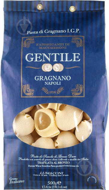 Макарони Gentile Лумаконі 500 г - фото 1
