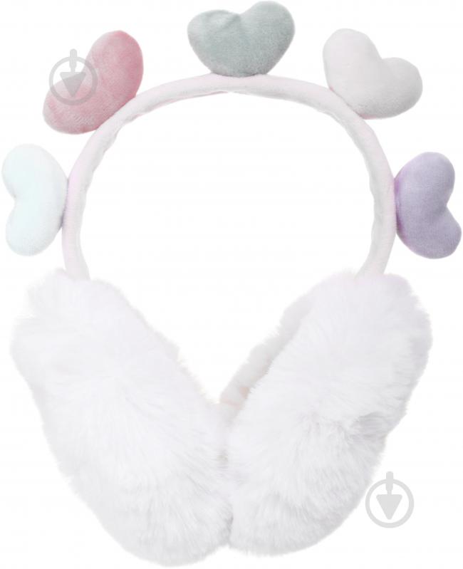 Головний убір Shantou навушники хутряні дитячі серця молочний E2304 E2304 р.OS молочний - фото 2