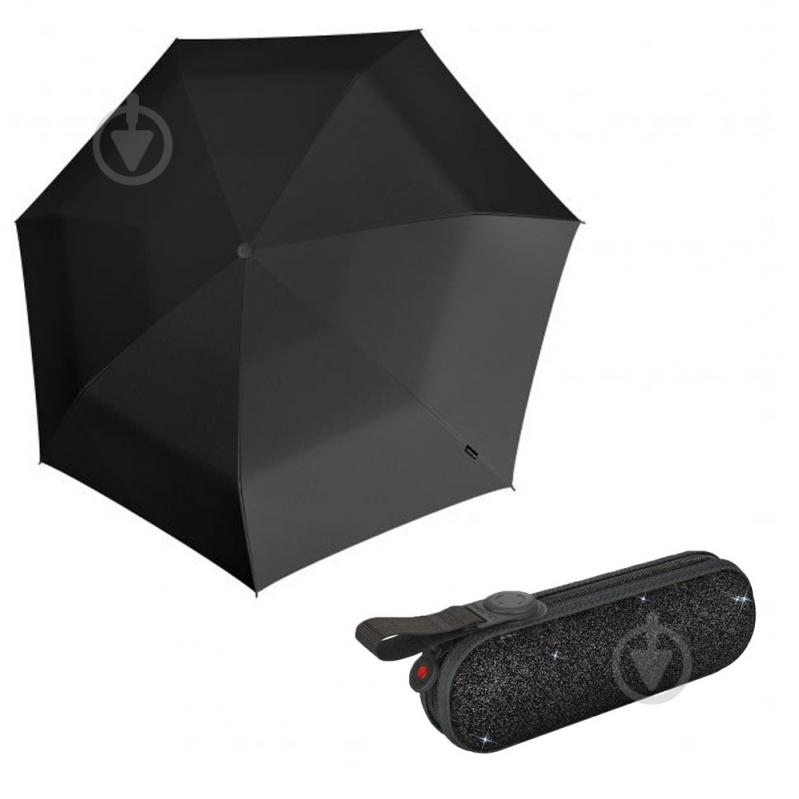 Парасолька Knirps Kn95 6010 8508 X1 Manual 2glam black ecorepel - фото 1