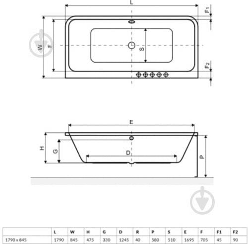 Панель для ванны Excellent Arana OBEX.AR2.18WH - фото 2