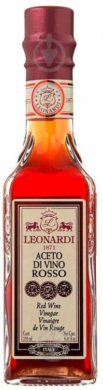 Уксус Leonardi винный красный 250 мл - фото 1