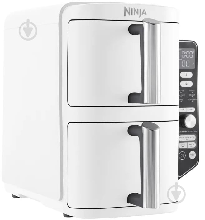ВИТРИНА! Мультипечь NINJA Double Stack XL 2-Level Air Fryer 9,5 л SL400EUWH - фото 3 ВИТРИНА! Мультипечь NINJA Double Stack XL 2-Level Air Fryer 9,5 л SL400EUWH - фото 3