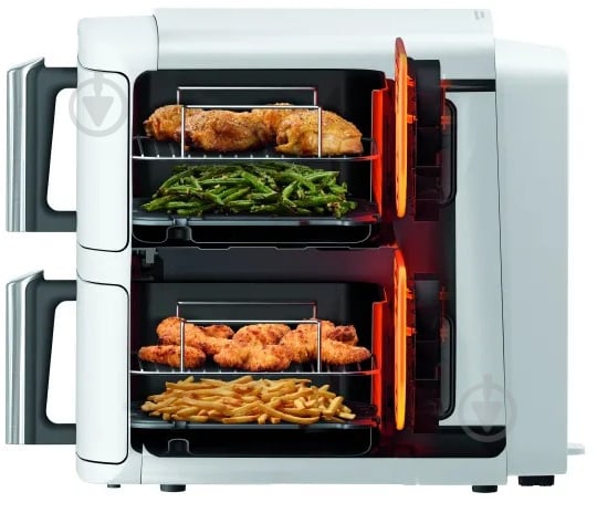 ВИТРИНА! Мультипечь NINJA Double Stack XL 2-Level Air Fryer 9,5 л SL400EUWH - фото 9 ВИТРИНА! Мультипечь NINJA Double Stack XL 2-Level Air Fryer 9,5 л SL400EUWH - фото 9