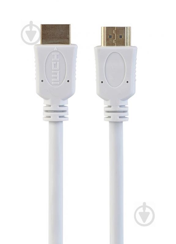 Кабель Cablexpert HDMI 1,8 м (CC-HDMI4-W-6) HDMI V.2.0, позолочені конектори - фото 1