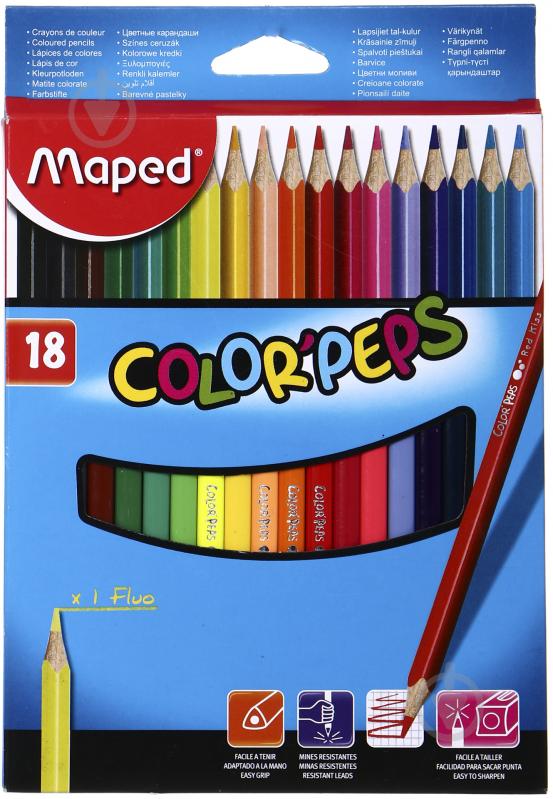 Набор карандашей 18 шт. Color Peps Classic MP183218 5 Maped - фото 1