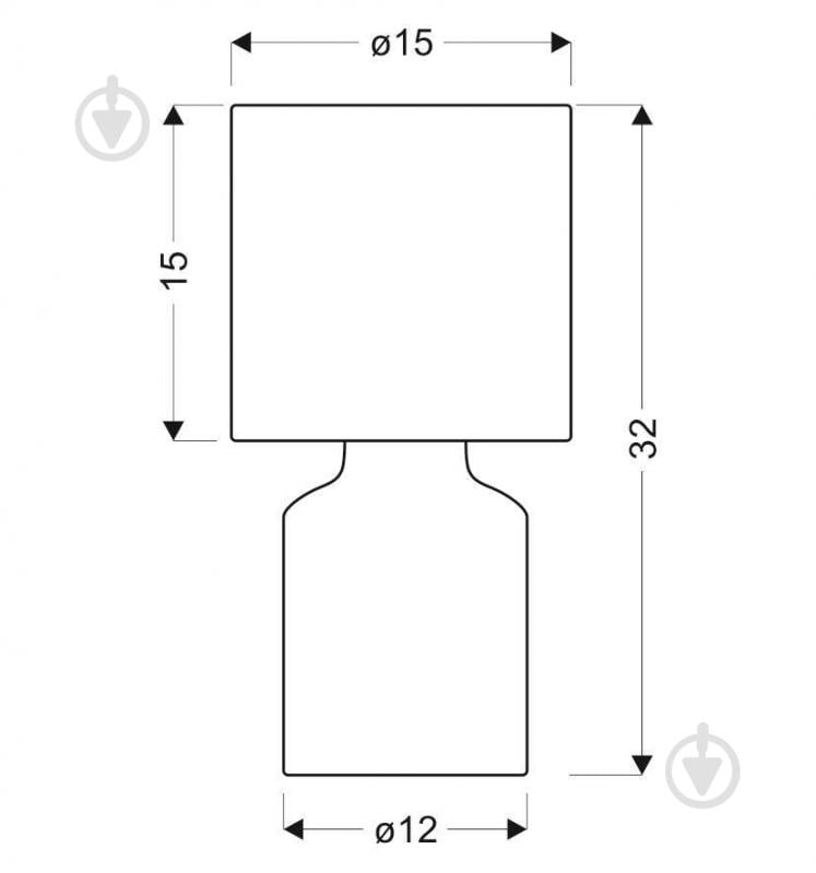 Настільна лампа декоративна Candellux INER 1x40 Вт E14 білий/сірий 41-79886 - фото 3