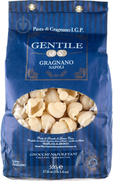 Макарони Gentile Ньокки Наполітані 500 г - фото 1 Макарони Gentile Ньокки Наполітані 500 г - фото 1
