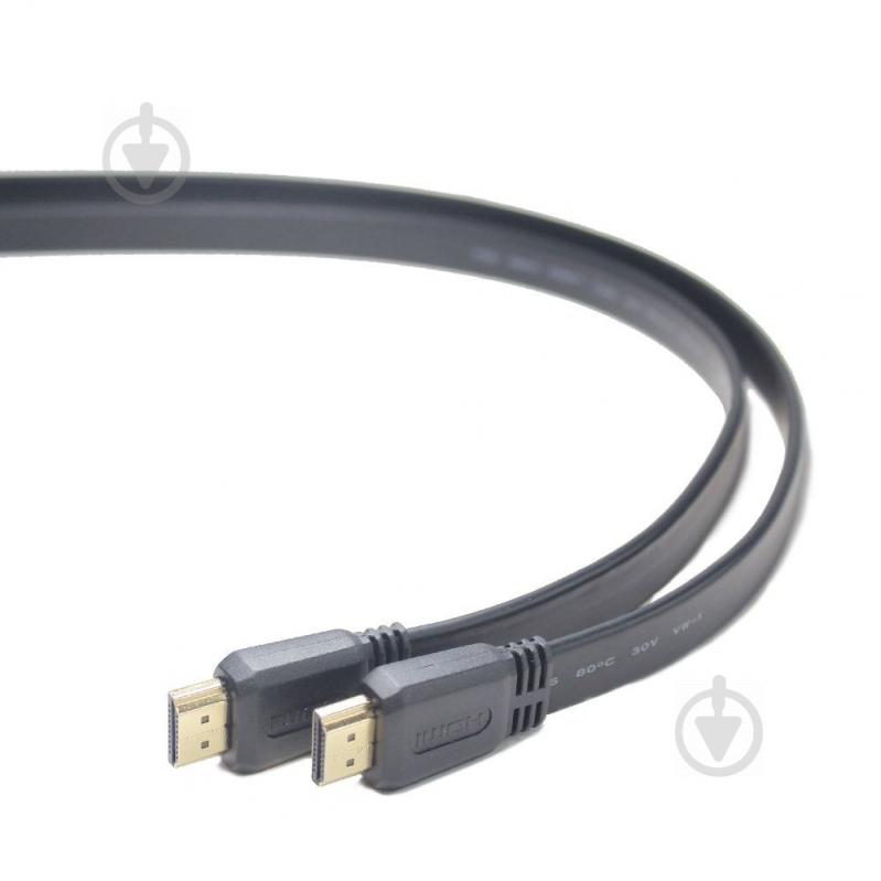 Кабель Cablexpert HDMI 3 м черный (CC-HDMI4F-10) HDMI V.2.0, плоский, с позолоченными коннекторами - фото 2