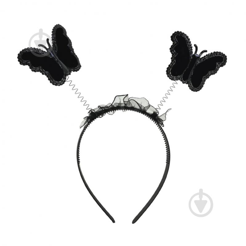 Костюм детский карнавальный Shantou юбка, крылья, обруч, волшебная палочка черный E2506-2 - фото 2