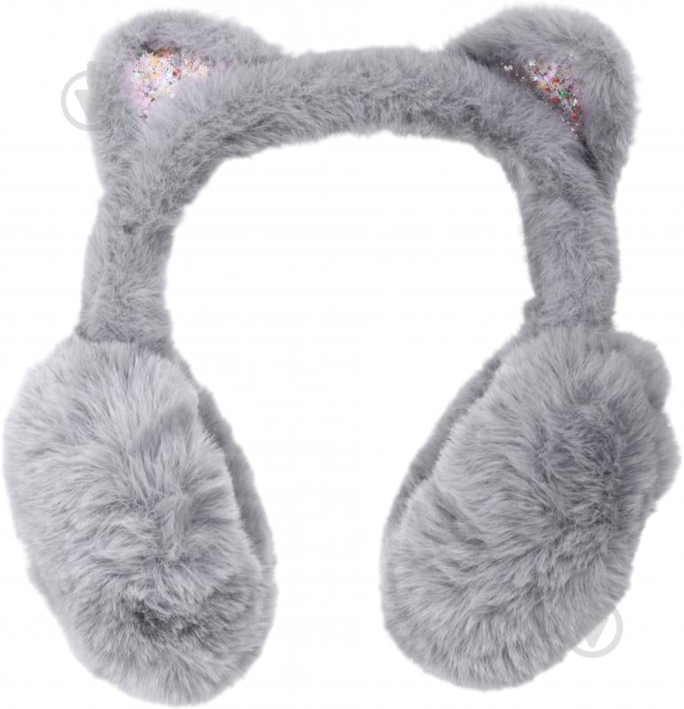 Головний убір Shantou навушники хутряні дитячі з вушками сірий E2316 E2316 р.OS сірий - фото 1