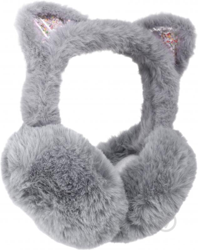 Головний убір Shantou навушники хутряні дитячі з вушками сірий E2316 E2316 р.OS сірий - фото 4