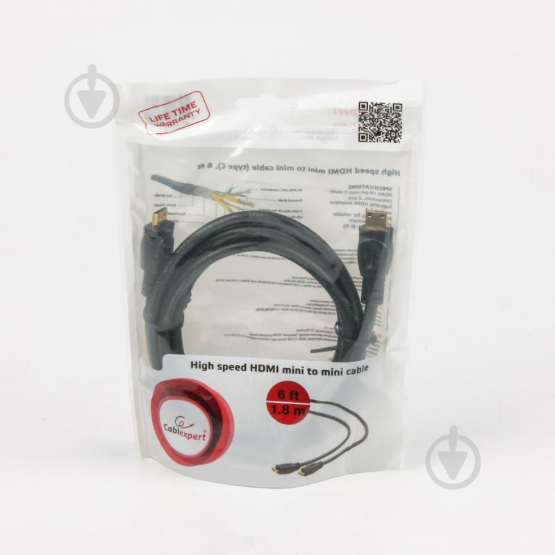 Кабель Cablexpert 1,8 м чорний (CC-HDMICC-6) mini - mini HDMI - фото 4