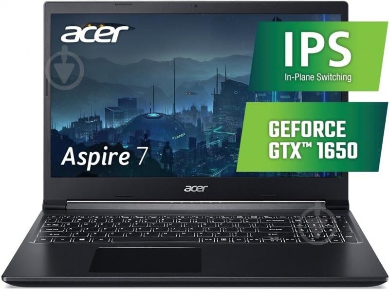 Ноутбук Acer Aspire 7 A715-42G 15,6" (NH.QBFEU.008) charcoal black - фото 1