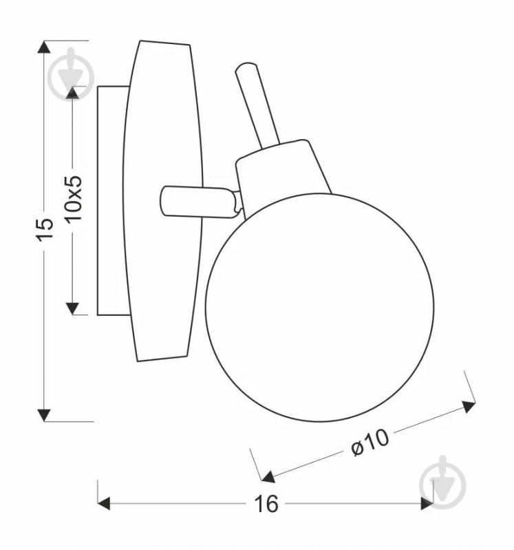 Спот Candellux Lentini 1x40 Вт G9 бурштиновий/латунь 21-16324 - фото 4