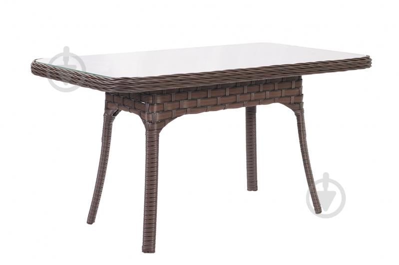 Стол Николас NEW 79x141 см коричневый - фото 1 Стол Николас NEW 79x141 см коричневый - фото 1