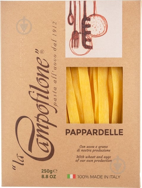 Макароны La Campofilone Папарделли 250 г - фото 1 Макароны La Campofilone Папарделли 250 г - фото 1