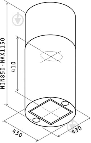 Вытяжка Elica Tube Island IX/A/43 - фото 5