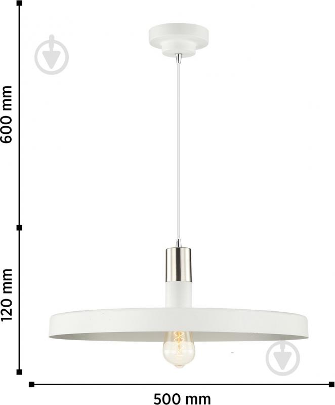 Подвес Blitz 7398-31 1x40 Вт E27 белый - фото 2