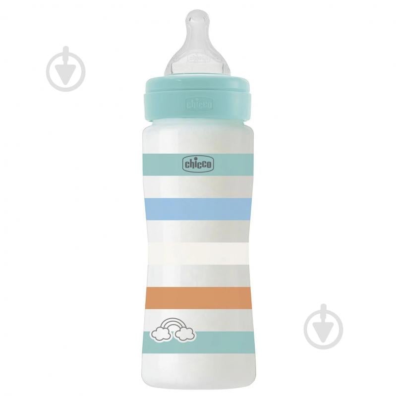 Пляшечка Chicco Well-Being Colors 4м+ 330 мл м'ятна (28637.21) - фото 1