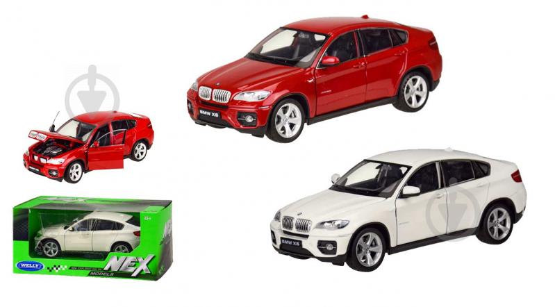 Автомодель Welly 1:24 BMW X6 в асортименті 24004W - фото 1