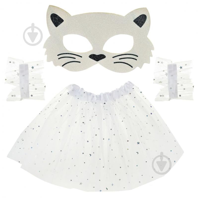 Костюм детский карнавальный Shantou (юбка, маска, браслеты) белый E2514-2 - фото 1 Костюм детский карнавальный Shantou (юбка, маска, браслеты) белый E2514-2 - фото 1