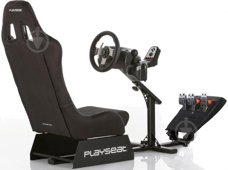 Кресло Playseat Кокпит с креплением для руля и педалей Playseat Evolution Alcantara (REM.00008) черный - фото 4