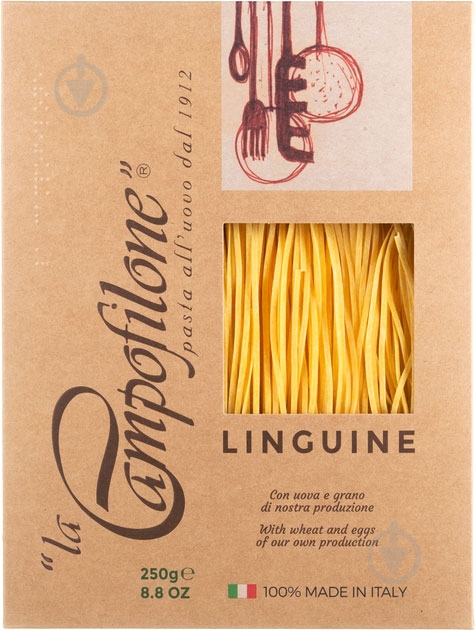 Макароны La Campofilone Лингвини 250 г - фото 1 Макароны La Campofilone Лингвини 250 г - фото 1