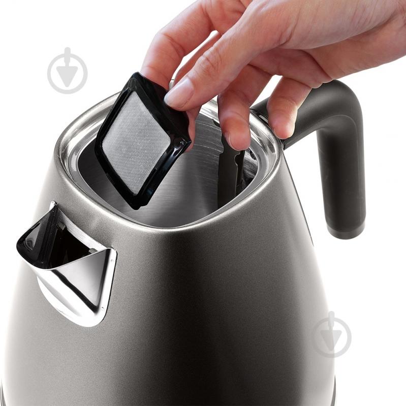 ВИТРИНА! Электрочайник Delonghi KBIN 2001.TB Distinta Titanium - фото 4 ВИТРИНА! Электрочайник Delonghi KBIN 2001.TB Distinta Titanium - фото 4