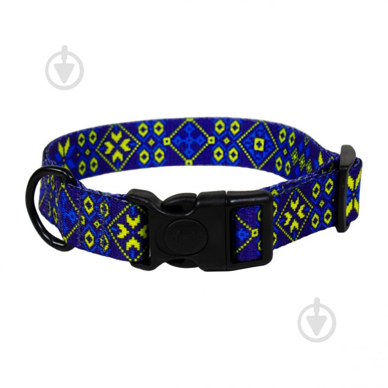 Нашийник Lucky Pet Вишиванка блакитна капрон 10 мм/18-28 см/904 - фото 1 Нашийник Lucky Pet Вишиванка блакитна капрон 10 мм/18-28 см/904 - фото 1
