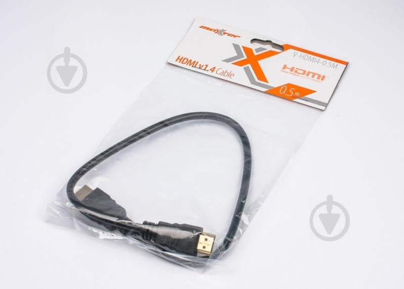 Кабель Maxxter 0,5 м (V-HDMI4-0.5M) HDMI V.1.4 - фото 2